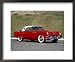 1956 Ford Thunderbird Convertible Framed Art Poster Print, 22x18