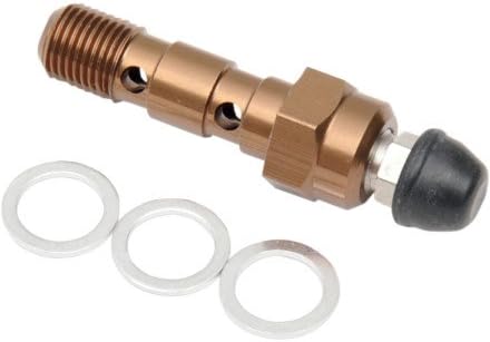 Aluminum Double Banjo Bolt With Bleeder (1.25 Pitch)