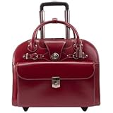 McKleinUSA EDGEBROOK 96316 Red Wheeled Ladies' Laptop Case