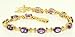 8.00 CTW Amethyst & Diamond Tennis Bracelet