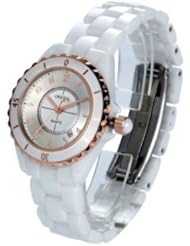 ORKINA Tech Ceramic Pointer Quartz Calendar Korean Casual Women Ceramic Watch
