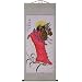 Hand-Painted 69" Oriental Wall Art Scroll - Chinese Monk With Beige Border