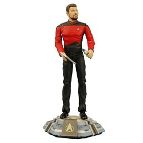 Click here to buy Diamond Select Toys Star Trek The Next Generation Series 1 Action Figure Commander William T. Riker (Season 7) by  Diamond Select Toys .