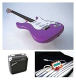 : Crescent 39" Purple Electric Guitar with Accessories and 10 watt AMP