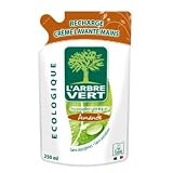 LArbre Vert - Recharge Crème Lavante - Amande - 250 ml - Lot de 4