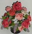 14" Silk Rose, Thistle, Dogwood & Spike Flowers