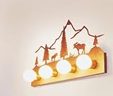 IMAGE OF Moose Mountain Flat Vanity - 4 Light