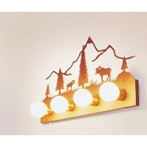 Moose Mountain Flat Vanity - 4 Light