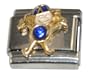 September Sapphire Color Boy Child Baby Birthstone Italian Charm