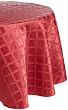 Lenox Laurel Leaf 70-by-104-Inch Oval Tablecloth, Cranberry