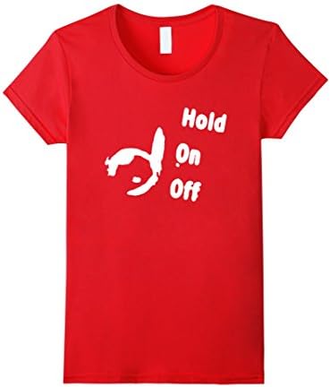 Women's Abstract synthesizer t-shirt synth shirt hold on off XL Red