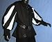 LANDSKNECHTHEMD MITTELALTER KNECHT LARP HEMD Gr. L - 1440 schwarz/weiss