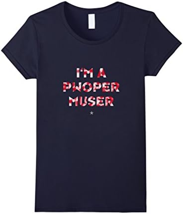 Women's I'm a Pwoper Muser T XL Navy