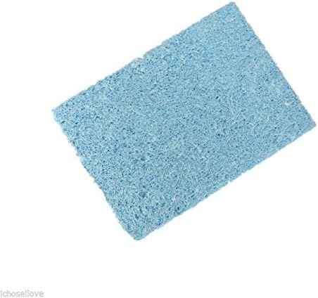 50PCS High Temperature Sponge Clean Sponge Clear Tin Soldering Iron 3.5*5cm Blue