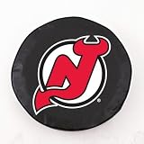 NHL New Jersey Devils Tire Cover Color: Black, Size: J