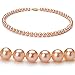 Pink 6.5-7mm AAAA Freshwater Pearl Necklace 18 inch Princess Length