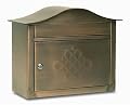 Architectural Mailboxes Peninsula Wall Mailbox, Antique Copper Embossed
