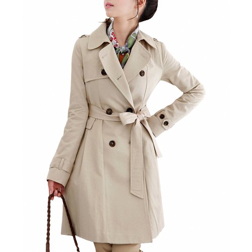 DJT 2014 春 OL トレンチ スプリング コート ロング ベルト付き