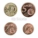 Wallmonkeys Peel and Stick Wall Decals - Small Euro Coins - Removable Graphic