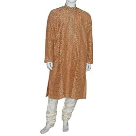 Clothing from India Premium Wedding Kurta Pajama Mens Fashion Size M (wgkp007)