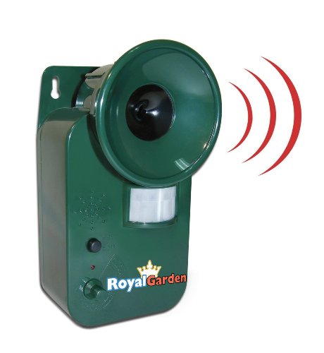 Royal Garden Ultrasonic Cordless Pest Repeller by Unique Imports - With 15ft Motion Sensor Royal Garden Ultrasonic Cordless Pest Repeller by Unique Imports - With 15ft Motion Sensor