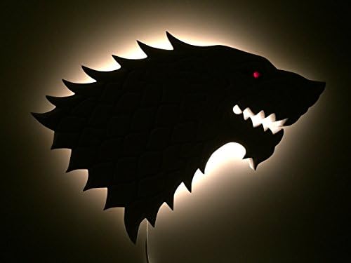 Game of Thrones - Jon Snow's Dire Wolf - Ghost in the Darkness - Backlit