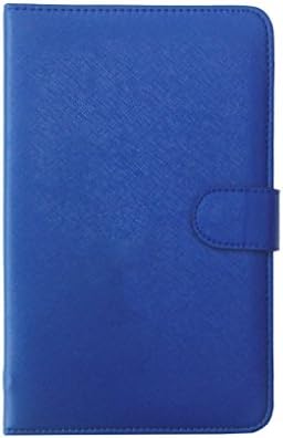Tsmine Lenovo IdeaTab A1000 A1000L Tablet Keyboard Case - Micro-USB Keyboard w/ PU Leather Case Stand Cover for Lenovo IdeaTab A1000 A1000L Tablet PC, Navy Blue