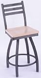 110 25 inch Ladderback Swivel stool by Holland