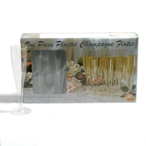 Plastic Champagne Flutes 5oz - 1pc. Pkg/10