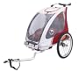 Blue Bird 2-in-1 Kinderanh�nger Jogger + Einsitzer + ungefedert + Bordeaux Grau Beige + ALUMINIUM + Modell 2011