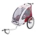 Blue Bird 2-in-1 Kinderanh�nger Jogger + Einsitzer + ungefedert + Bordeaux Grau Beige + ALUMINIUM + Modell 2011
