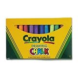 Binney & Smith Crayola(R) Drawing Chalk, Assorted Colors, Box Of 12