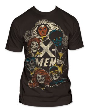  Men's Marvel Comics X-men Group Fitted Jersey T-shirt