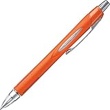 Uni Jeststream Alpha-Gel Grip, 0.7mm Ballpoint Pen, Orange Silver Body (SXN25007M.4)