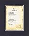 To My Sister-in-Law 8 x 10 inches Poem on 11 x 14 inches Double Beveled Matting