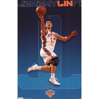(22x34) Official Jeremy Lin New York Knicks Sports Poster Print