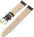 Voguestrap TX48318BN Allstrap 18mm Brown Regular-Length Padded Genuine Calf Watchband
