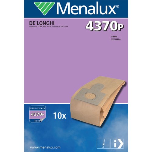 Electrolux Hausgeraete Vertriebs GmbH (FO) Menalux 4370 P / 10 Staubbeutel / Papier / De Longhi / Simac / Vetrella