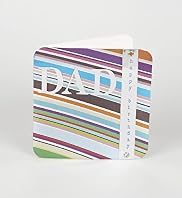 Bright Stripes Dad Birthday Card