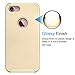 Tekcoo For iPhone 8 Case, Tekcoo For iPhone 7 Sturdy Case, [TDuke] Bumper Protective Cases [Champagne Gold] Shock Absorbing Hard Defender Glossy Finish Cover [Scratch Proof] Plastic Shell & TPU Rubber