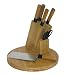 Joyce Chen 7-Piece Burnished Bamboo Cutlery Set and Block
