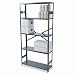 Tennsco Products - Tennsco - Commercial Steel Shelving, 5 Shelves, 36w x 12d x 75h, Medium Gray - Sold As 1 Carton - 350-lb. capacity per shelf (based on 36 x 12 shelf evenly distributed).