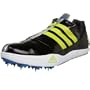 adidas Men's adiZero LJ Running Shoe,Black/Acid Buzz/Silver,8 M