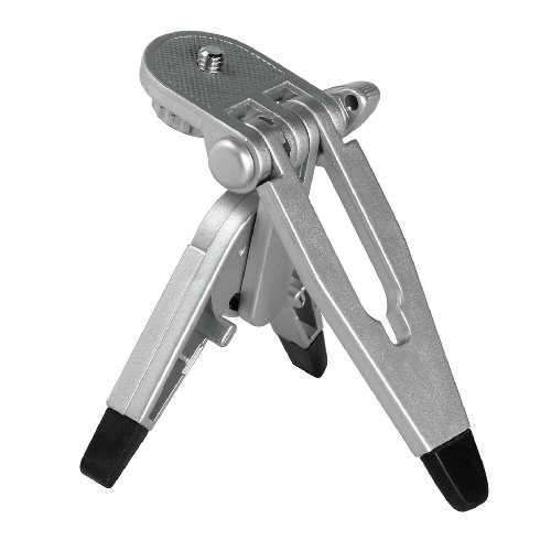 DURAGADGET Mini camera / Camcorder flat folding Tripod stand for Nikon Coolpix S8000, Nikon Coolpix L22