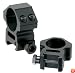 AccuShot Premium 1-Inch Weaver Style See-Thru Medium Profile Rings