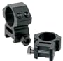 AccuShot Premium 1-Inch Weaver Style See-Thru Medium Profile Rings