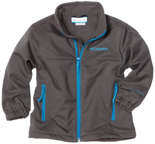 Columbia Boys 2-7 Little Ascender Junior Softshell Sweatshirt, Grill, 4/5