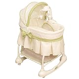 Kolcraft Cuddle 'n Care Rocking Bassinet with Light Vibes Mobile, Creampuff