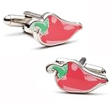 Red Chili Pepper Cook Cufflinks Cuff Links