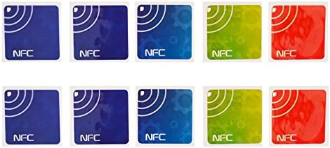 MetaTag Android Writeable & Programmable Large Capacity NFC Tags Stickers - Pack of 10 (137bits)
